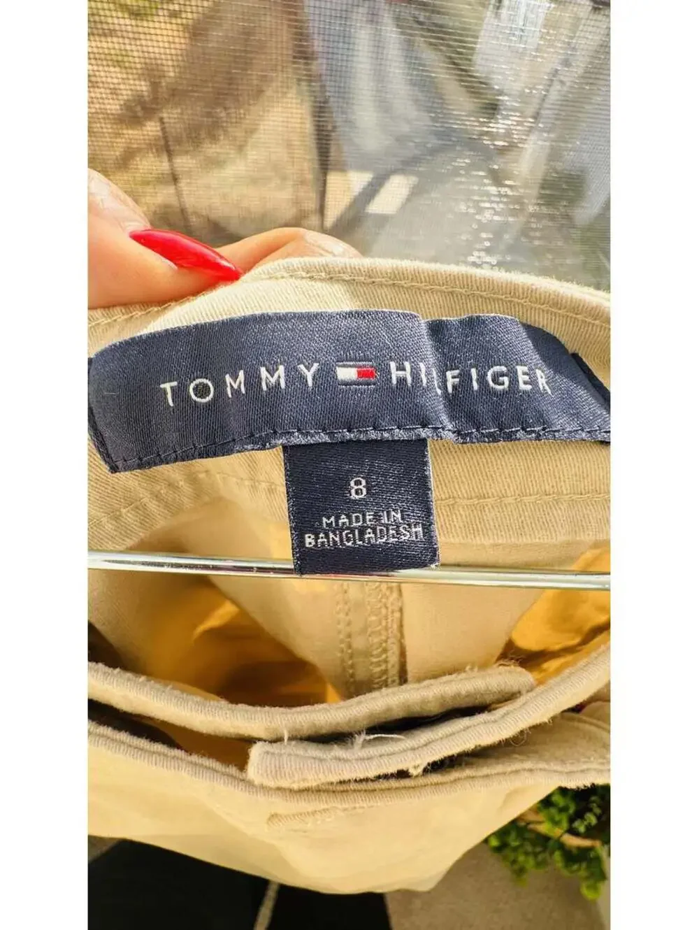 Tommy Hilfiger Khaki Wrap Front Skort - Size 8